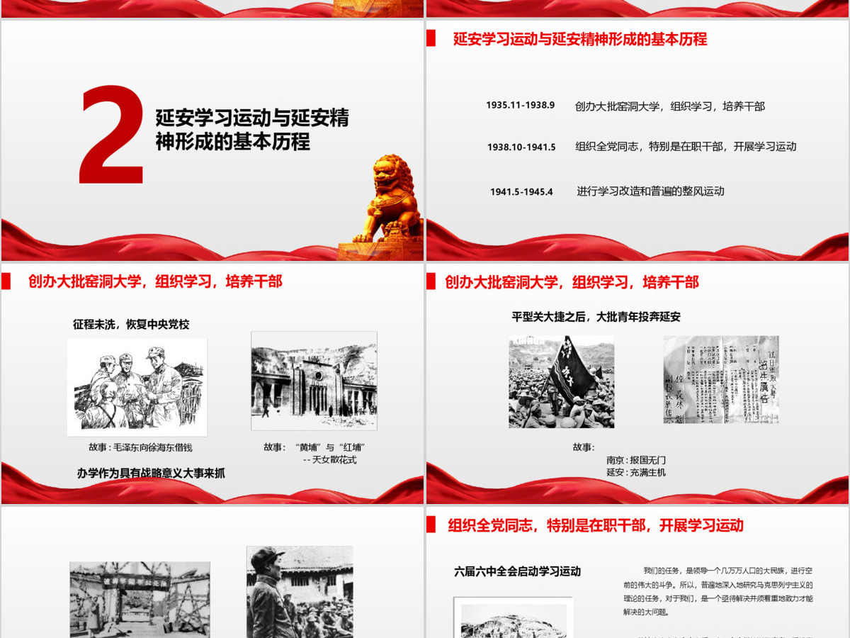 延安精神微党课PPT模板 延安精神微党课PPT模板