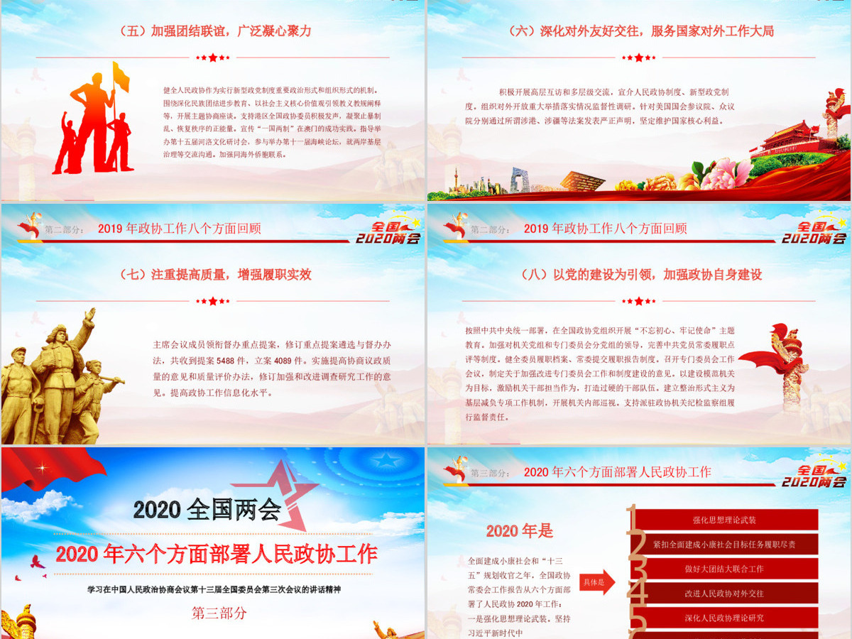 2020全国两会政协十三届三次会议报告党课PPT 2020全国两会政协十三届三次会议报告党课PPT