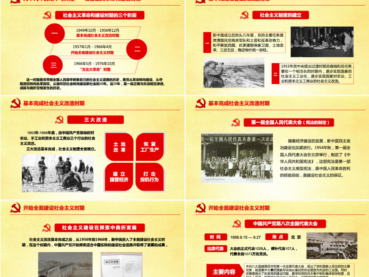 中国共产党党史建党100周年光辉的历程党课学习PPT（内含讲稿）