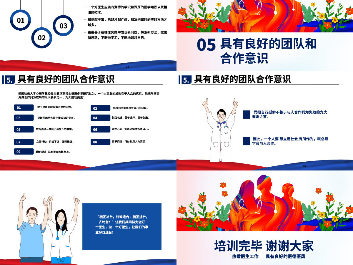 中国医师节如何做一名好医生PPT模板 中国医师节如何做一名好医生PPT模板