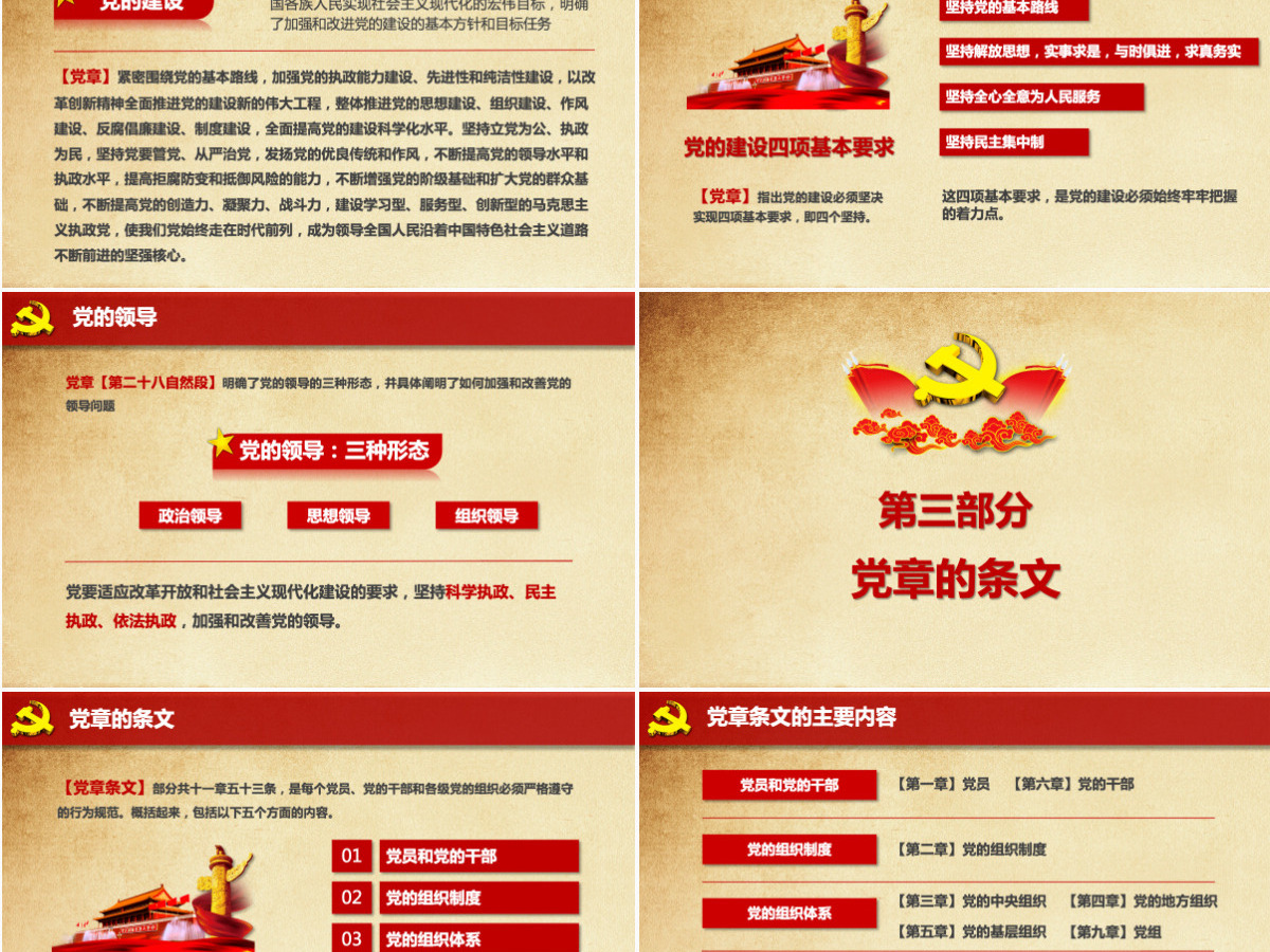 中国共产党新党章学习ppt党课学习教育