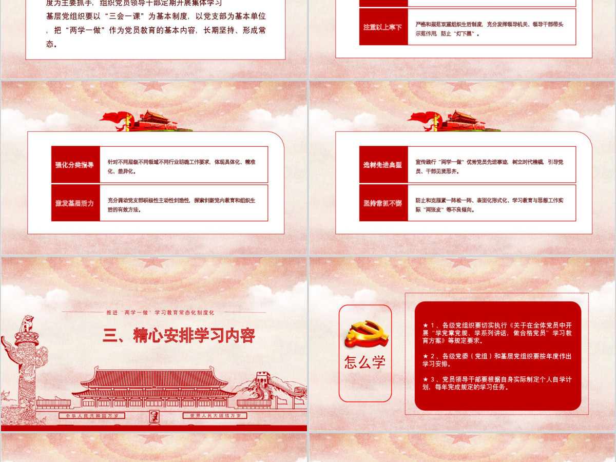 两学一做学习教育常态化制度化的意见ppt 两学一做学习教育常态化制度化的意见ppt