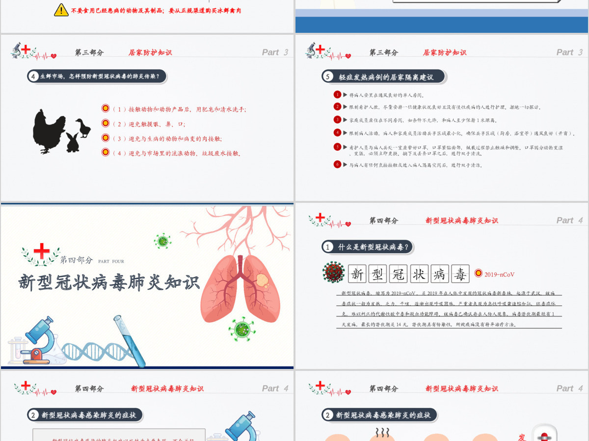 原创公民预防新冠肺炎感染卫生健康知识指南手册