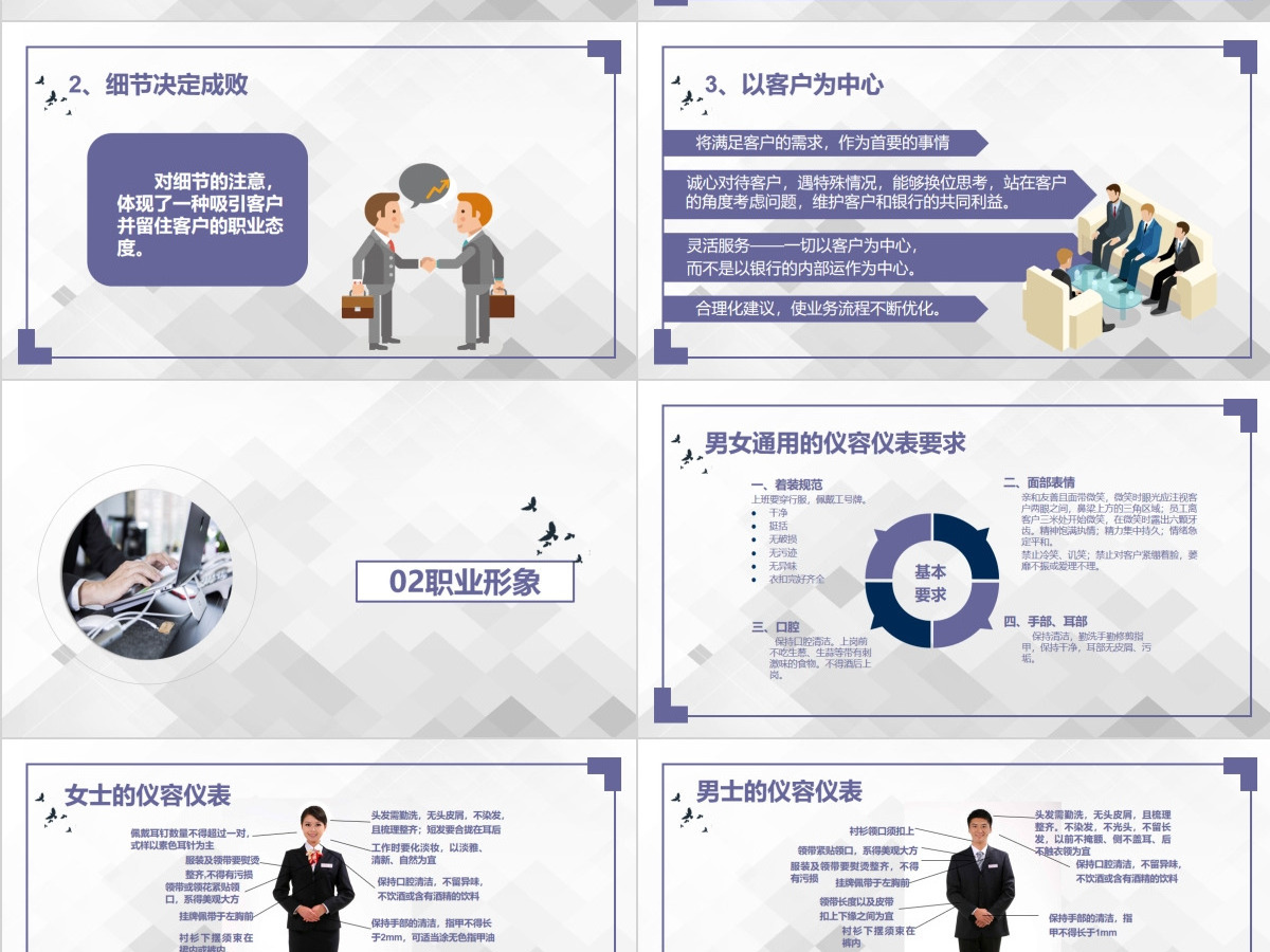 2023银行员工礼仪培训PPT模板 2023银行员工礼仪培训PPT模板