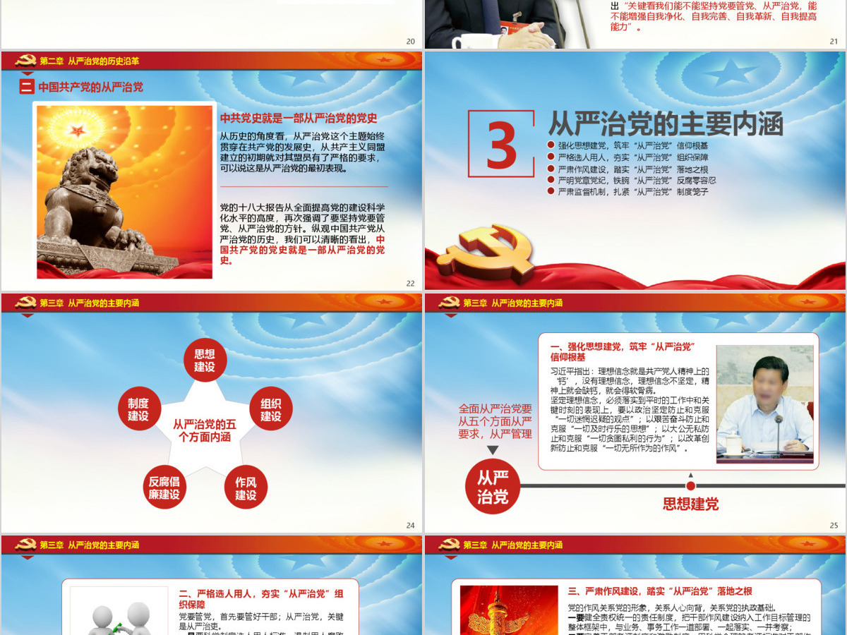 十八界六中全会贯彻从严治党党课ppt