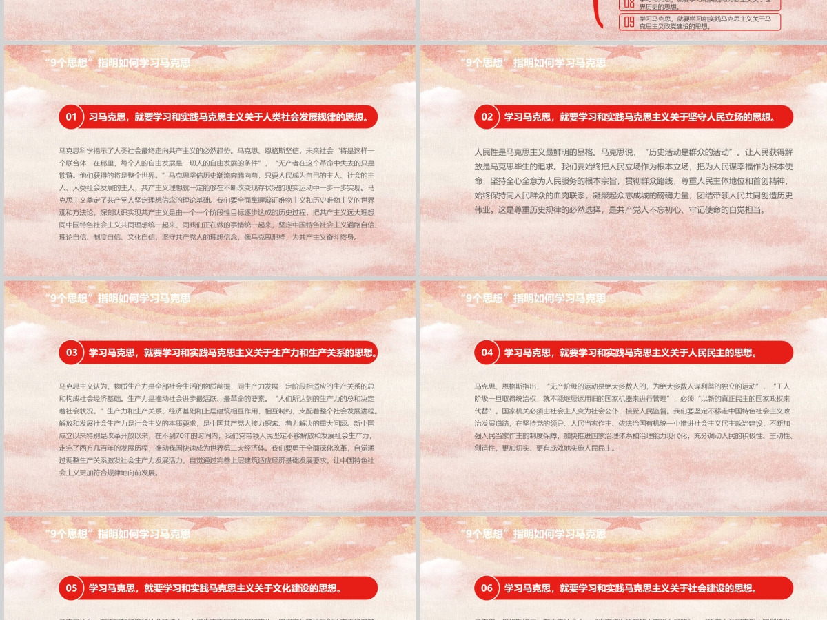 马克思诞辰203周年总书记重要讲话PPT