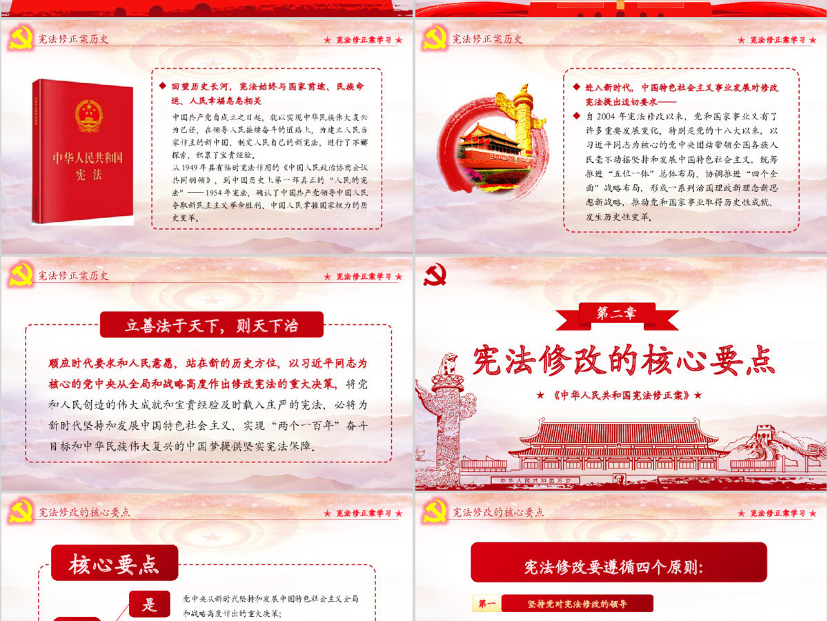 中华人民共和国宪法修正案学习新宪法PPT