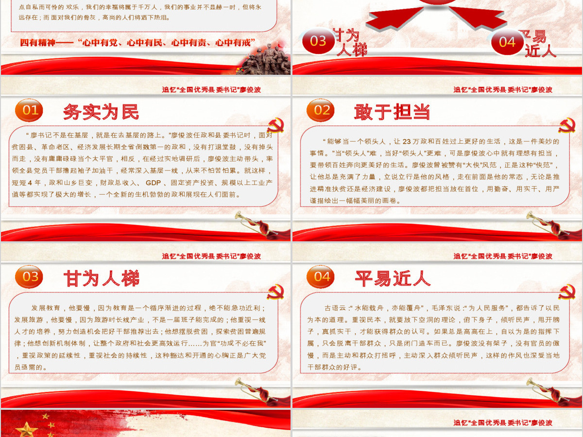 向廖俊波同志学习当合格好干部微党课PPT 向廖俊波同志学习当合格好干部微党课PPT