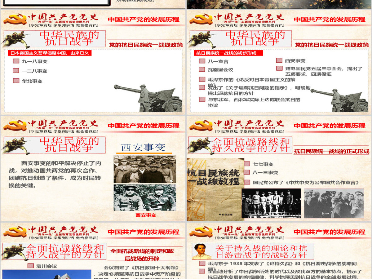 中国共产党党史课件--含讲稿（含遵义会议视频）
