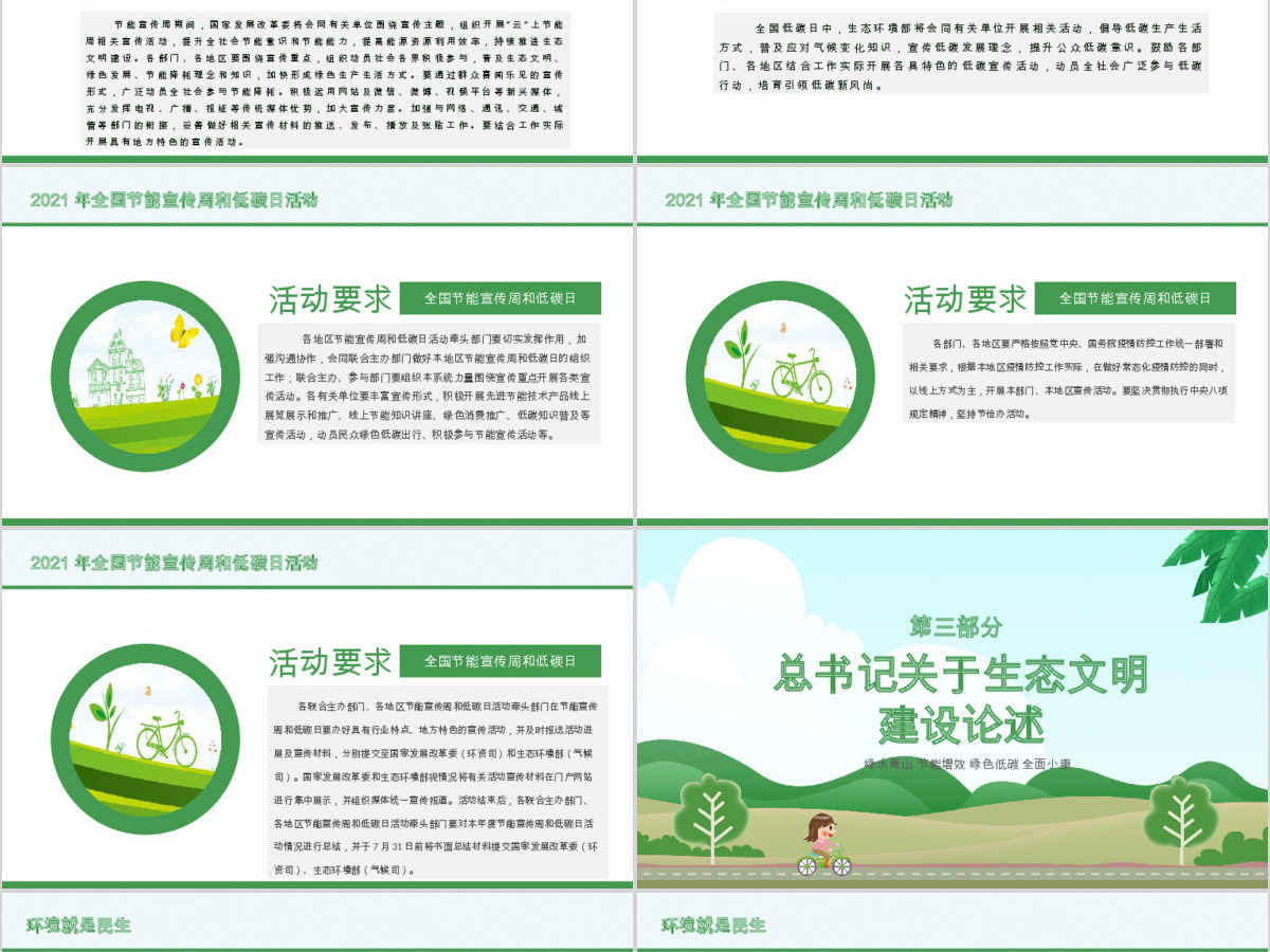 2020年绿色节能宣传周及全国低碳日宣传教育PPT 2020年绿色节能宣传周及全国低碳日宣传教育PPT