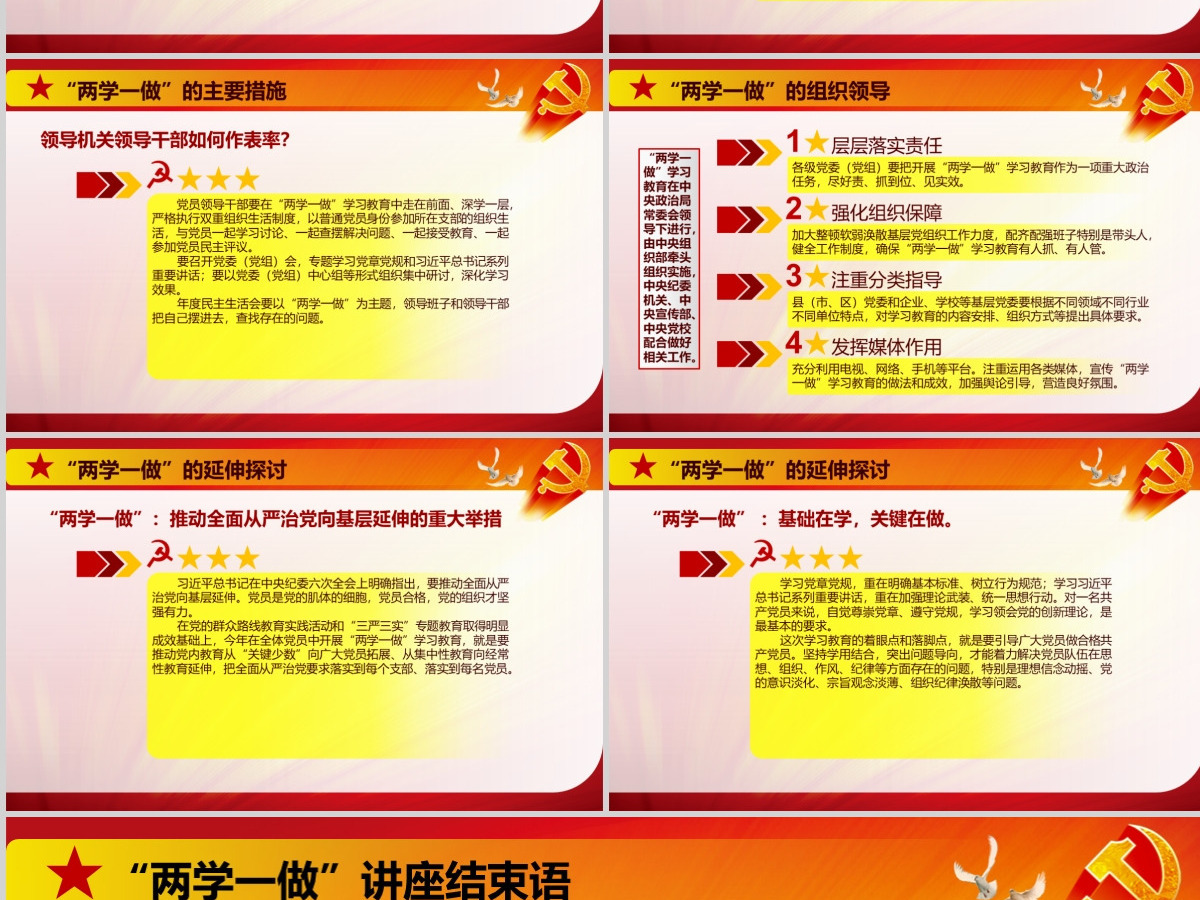 党政两学一做四讲四有专题讲座PPT 党政两学一做四讲四有专题讲座PPT