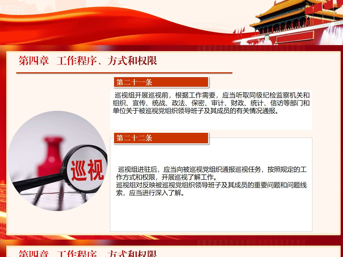  新修订《中国共产党巡视工作条例》条文对照学习