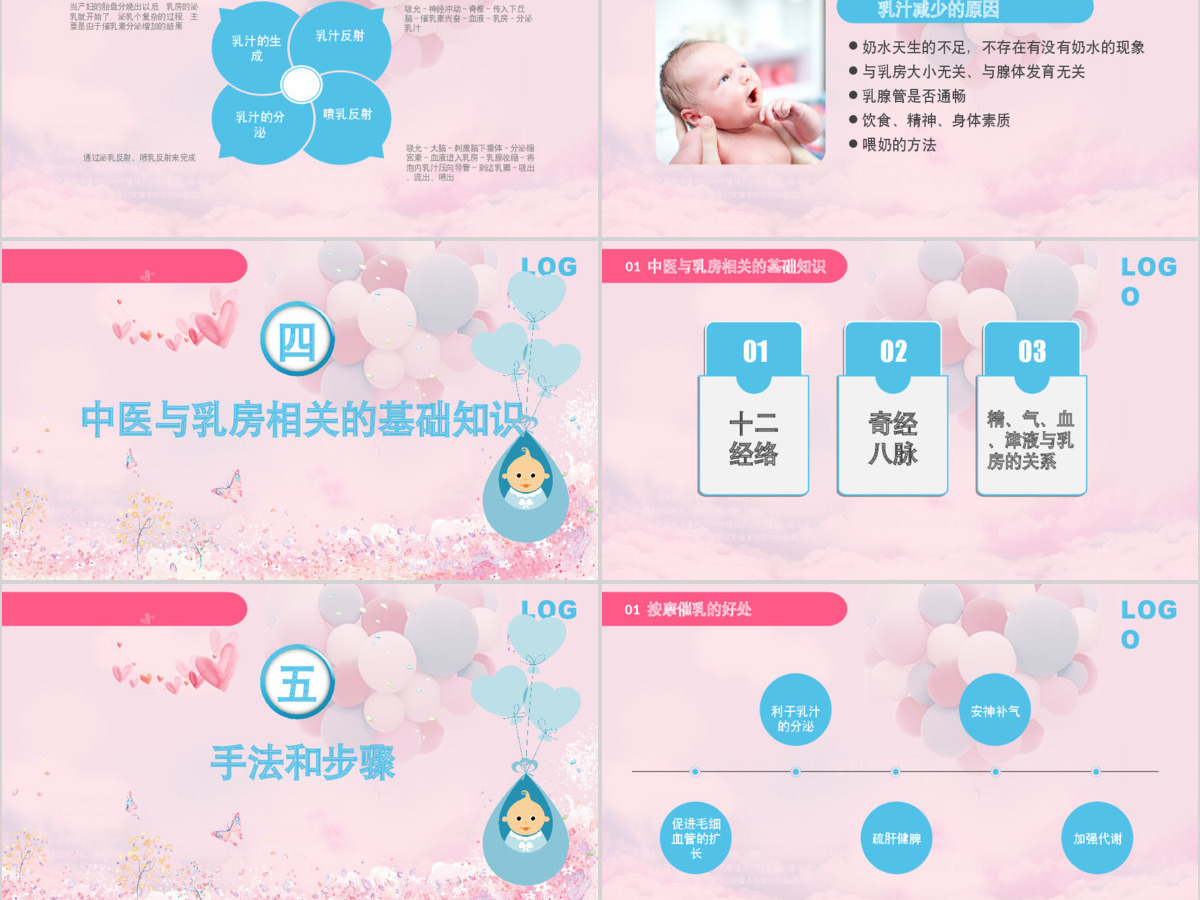 催乳师培训职业培训教育粉蓝色温馨ppt模板 催乳师培训职业培训教育粉蓝色温馨ppt模板