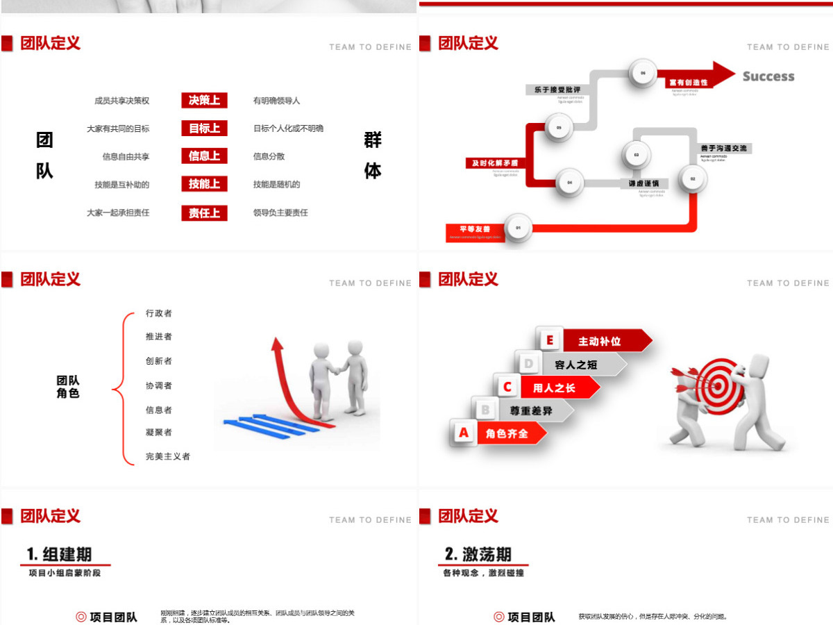 红色大气团队建设与管理培训动态ppt