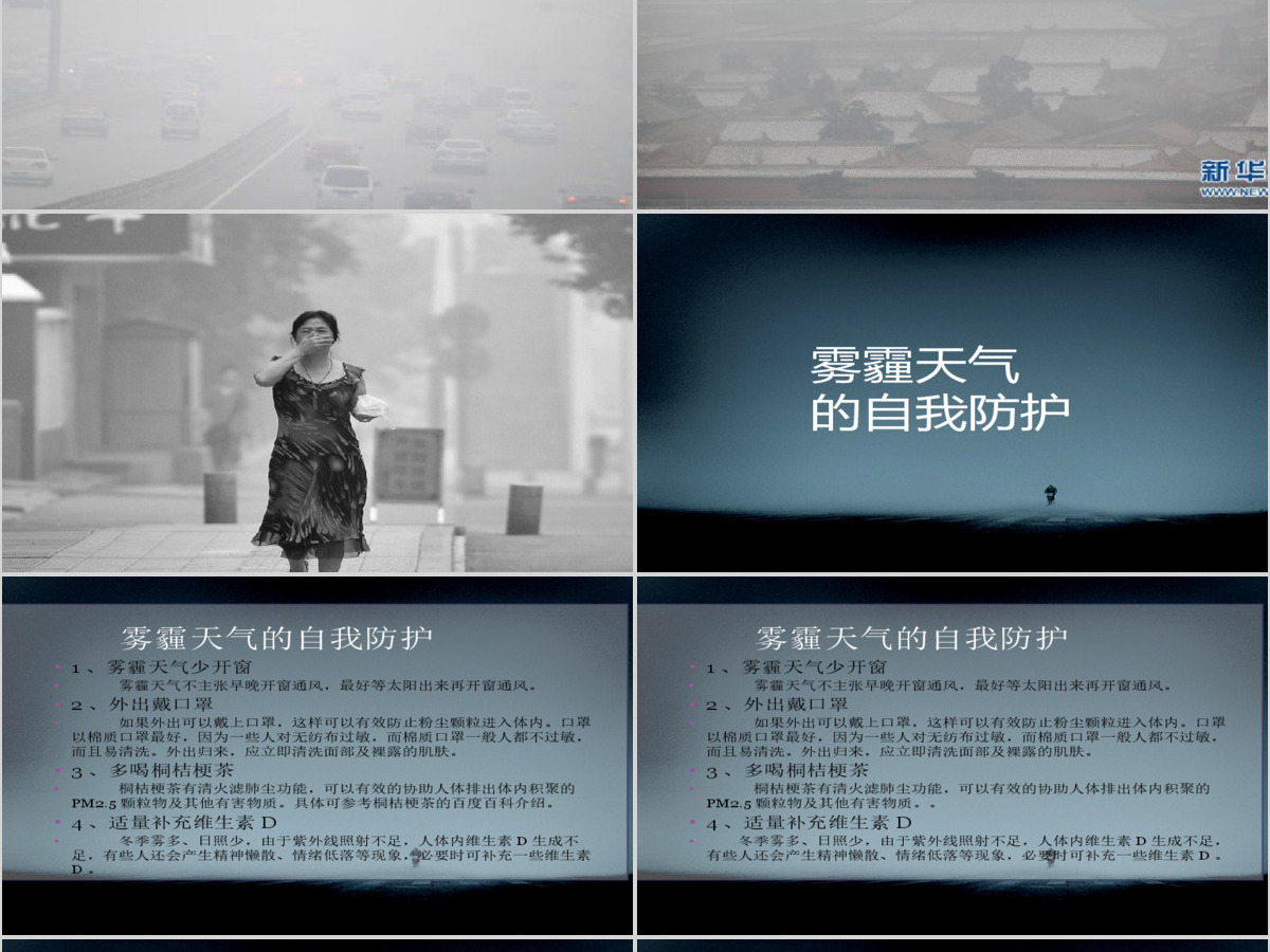 雾霾动态PPT 雾霾动态PPT