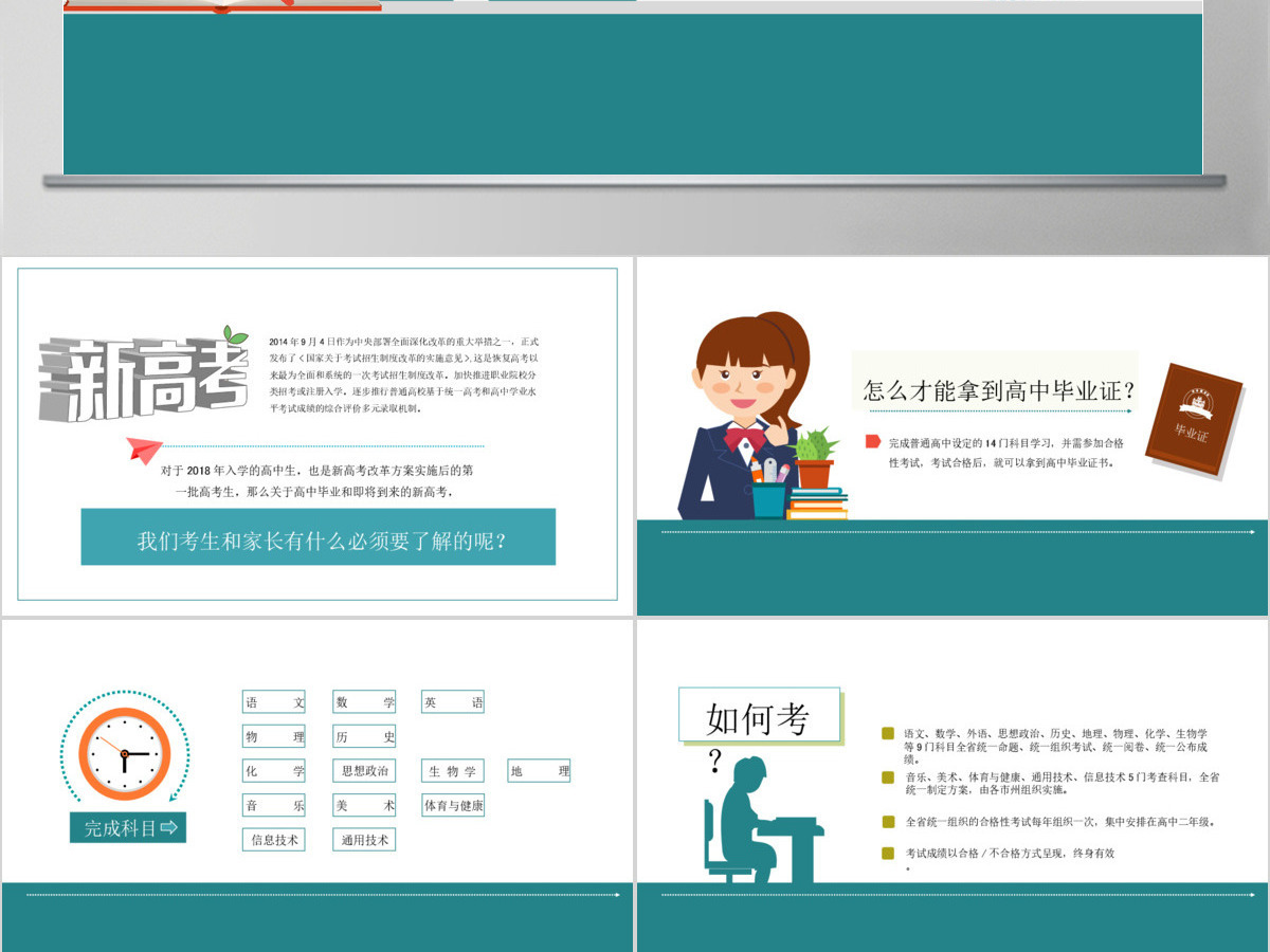 2020年清新风高中生新高考政策解读分析PPT 2020年清新风高中生新高考政策解读分析PPT