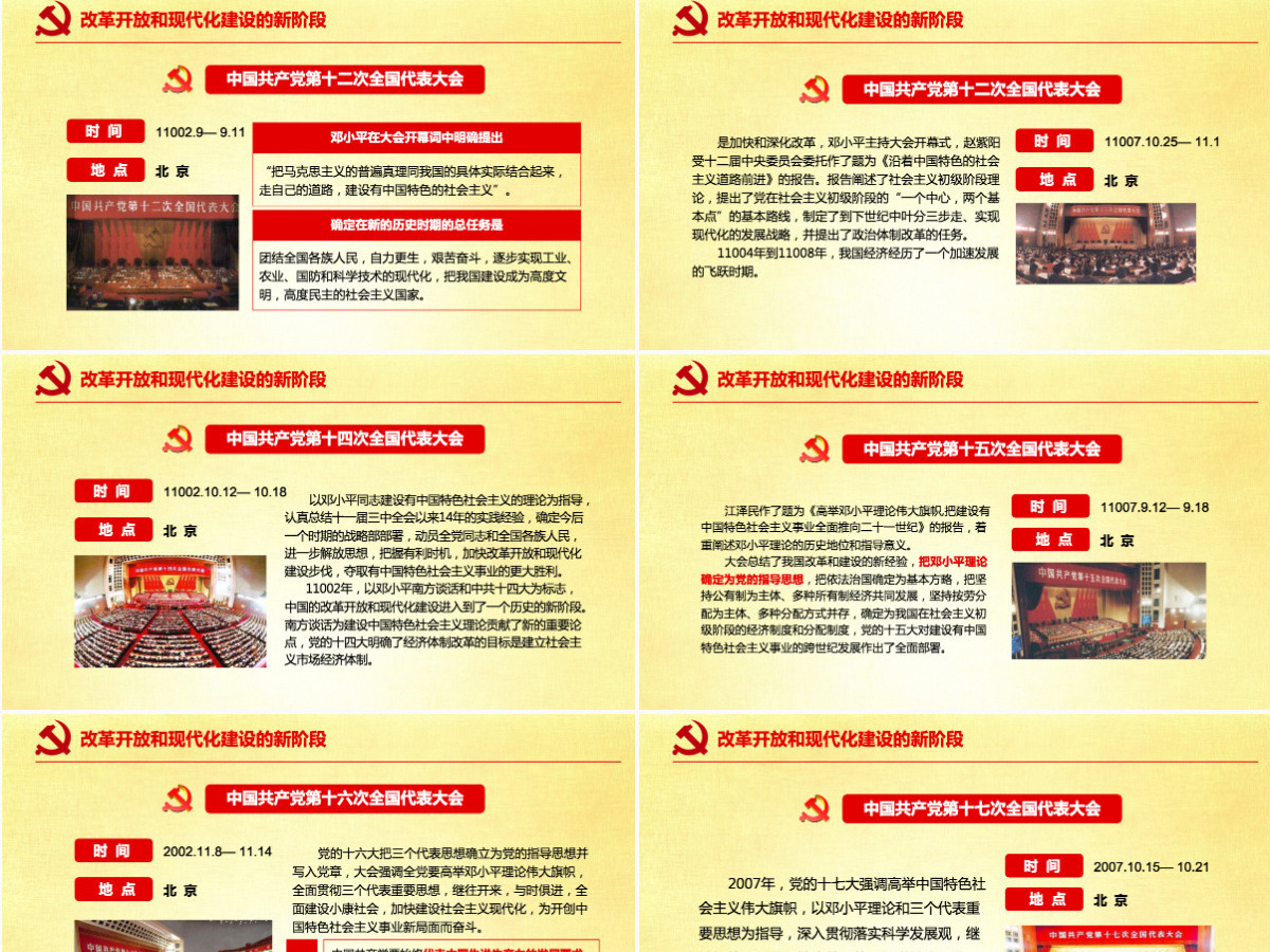 中国共产党党史建党100周年光辉的历程党课学习PPT（内含讲稿）