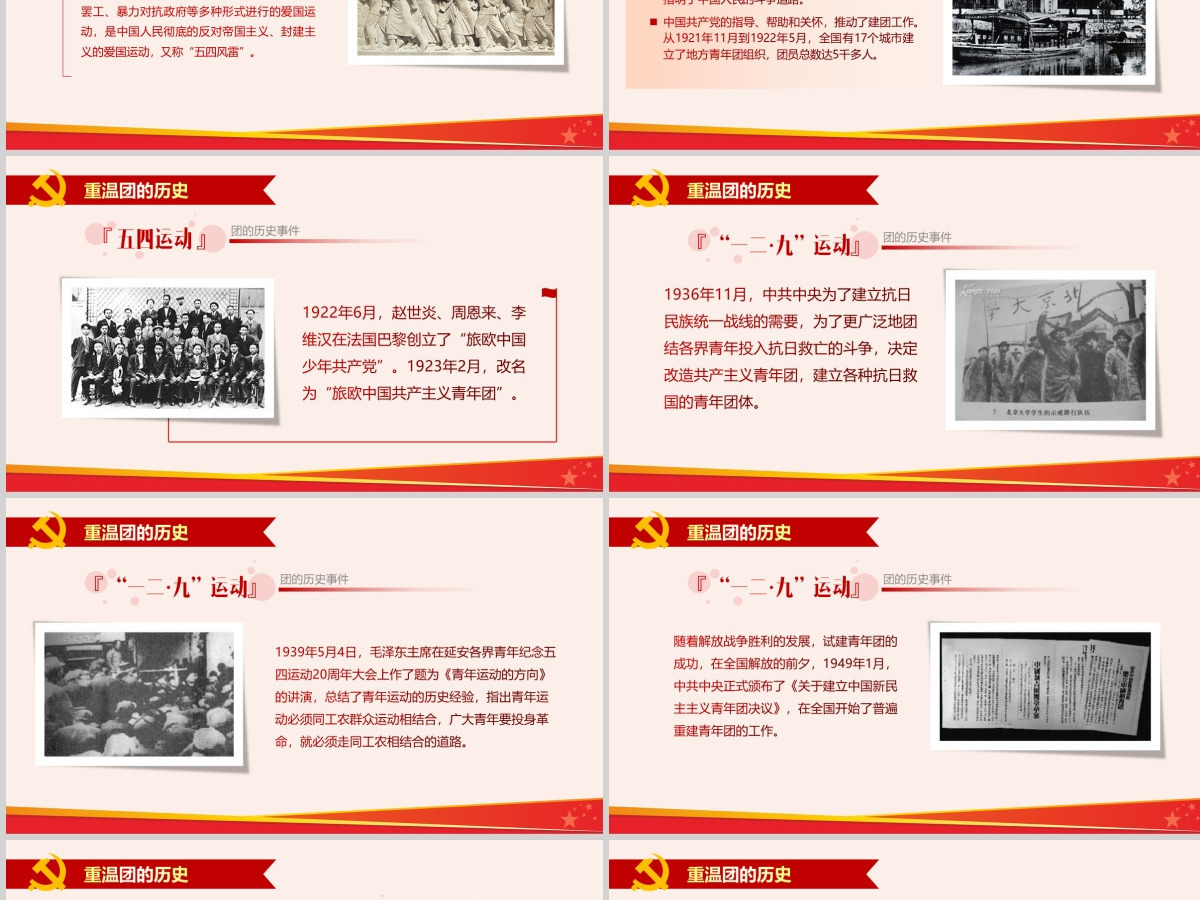 中国共青团PPT模板