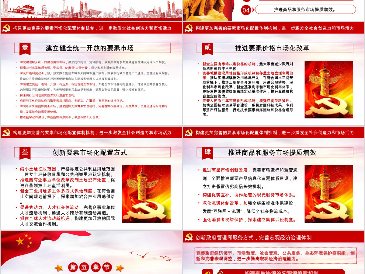 新时代加快完善社会主义市场经济体制的意见党政PPT