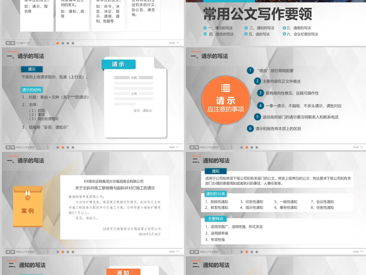 行政人员实用公文写作材料写作技巧PPT