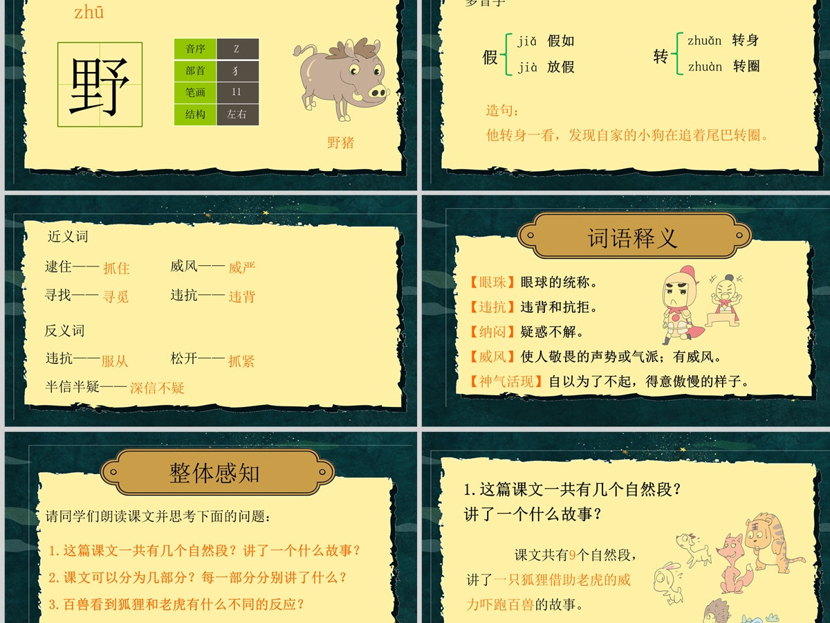 2022狐假虎威课文第21课小学二年级语文上册部编人教版教学课件PPT