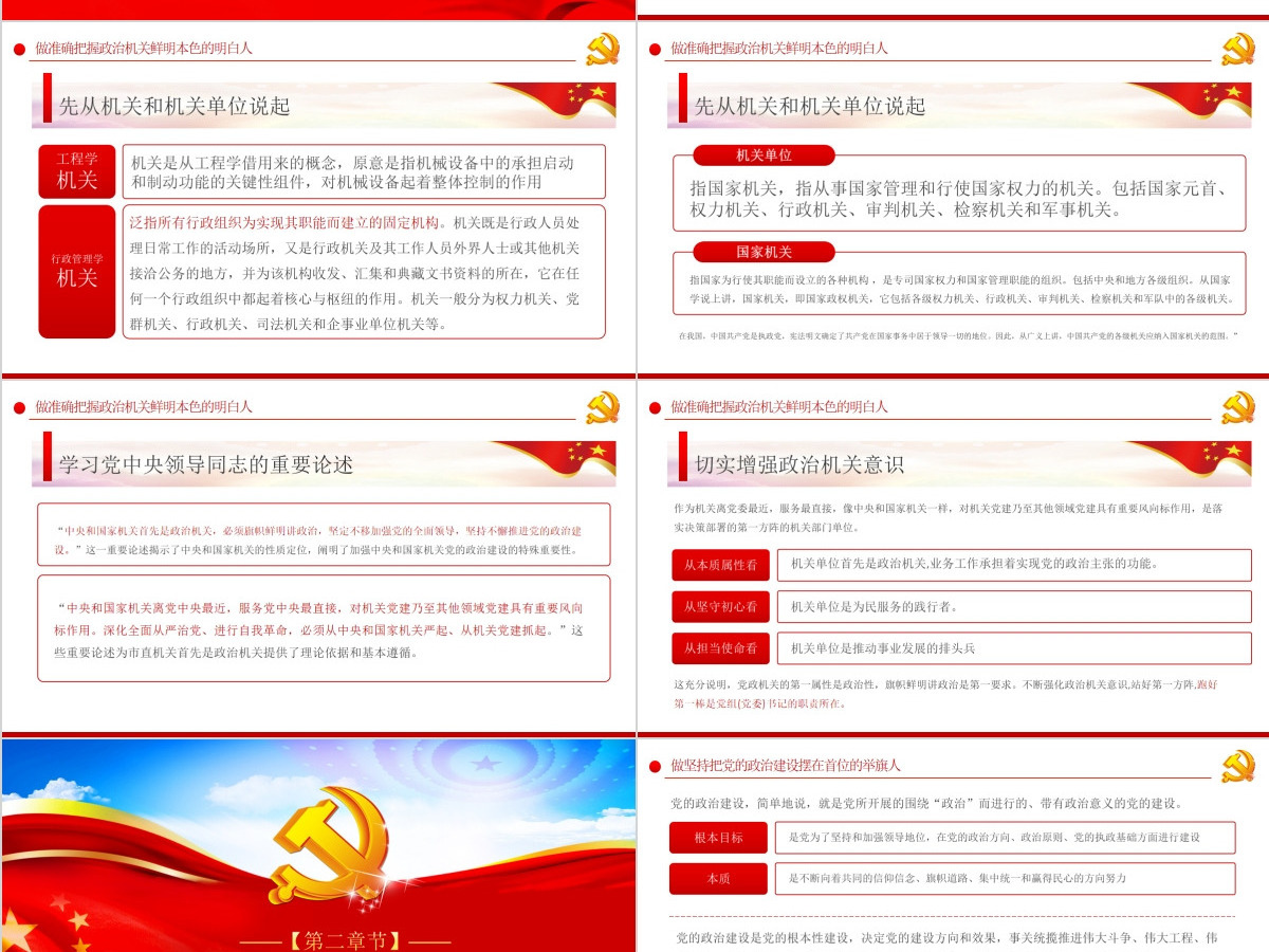 强化政治机关意识走好第一方阵全面从严治党党员干部培训党课PPT 强化政治机关意识走好第一方阵全面从严治党党员干部培训党课PPT