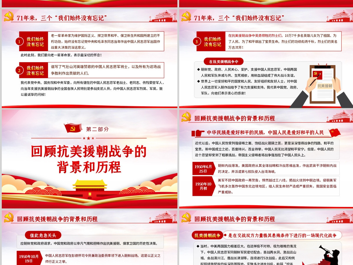 红色纪念中国人民志愿军抗美援朝出国作战71周年大会-含讲稿 红色纪念中国人民志愿军抗美援朝出国作战71周年大会-含讲稿