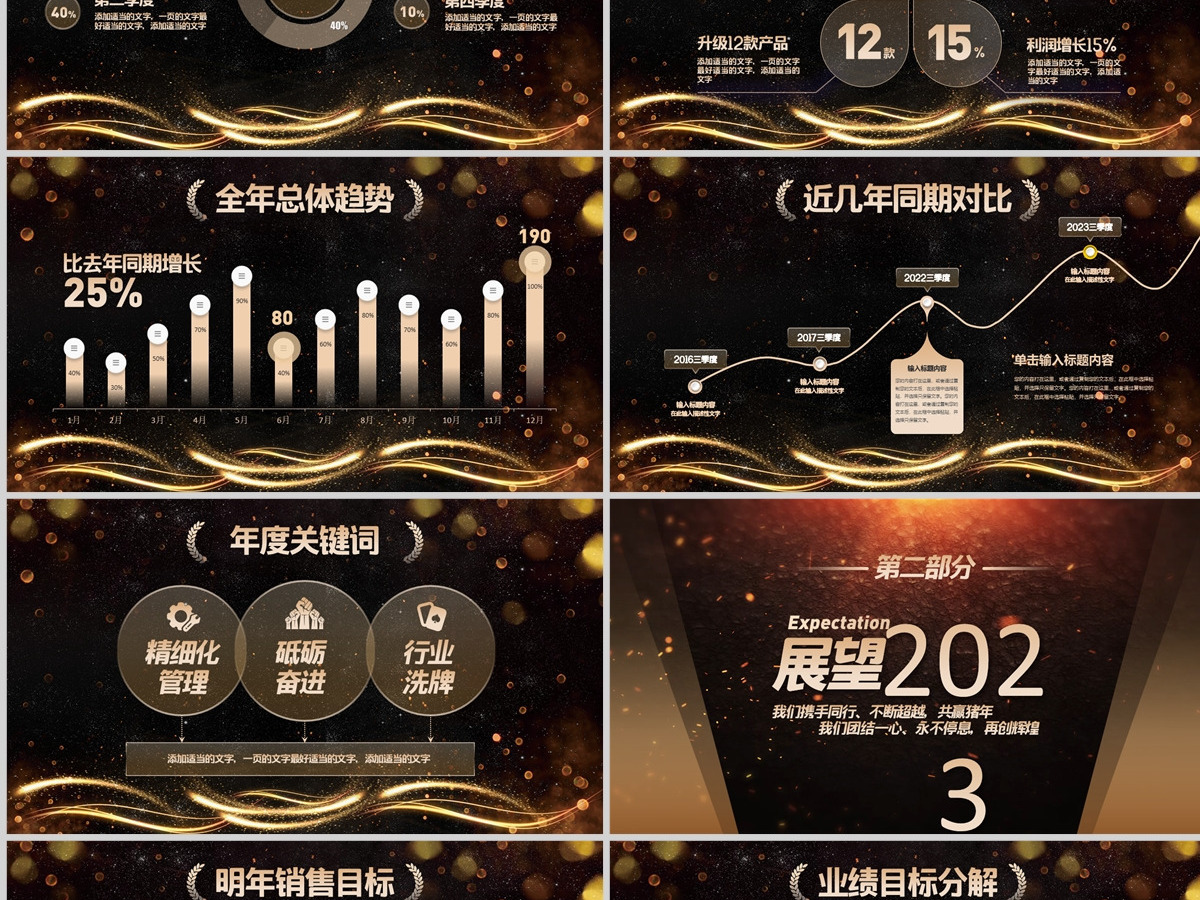 原创2021公司年会开场颁奖典礼ppt模板-版权可商用 原创2021公司年会开场颁奖典礼ppt模板-版权可商用