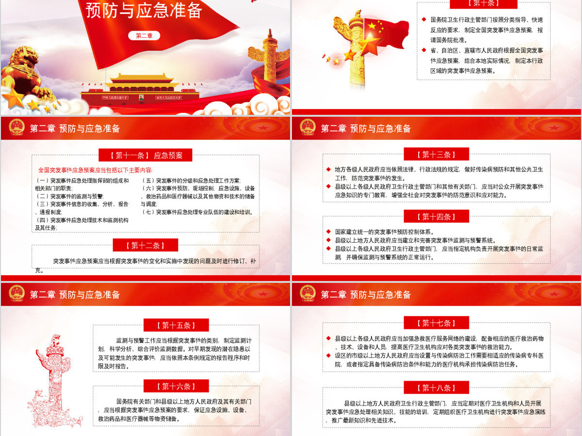 原创疫情党课学习解读突发公共卫生事件应急条例PPT设计 原创疫情党课学习解读突发公共卫生事件应急条例PPT设计