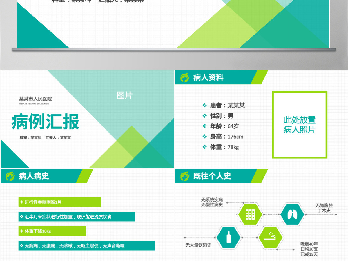 原创病例报告ppt模板医院病例分析讨论汇报 原创病例报告ppt模板医院病例分析讨论汇报