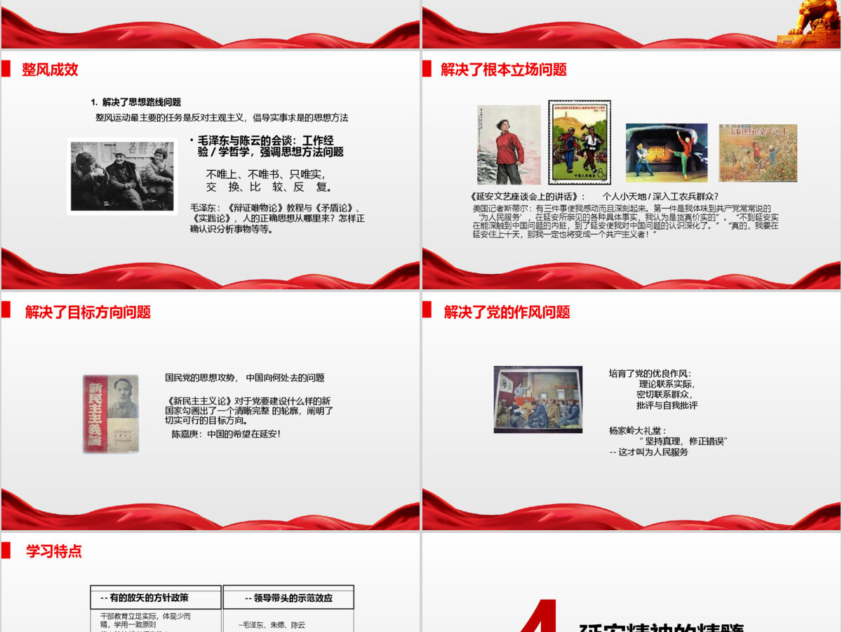 延安精神微党课PPT模板 延安精神微党课PPT模板