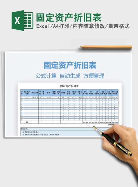 2021年固定资产折旧表 2021年固定资产折旧表