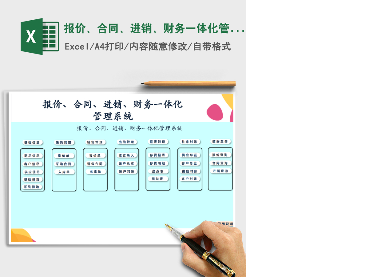 2021年报价、合同、进销、财务一体化管理系统-带损益表 2021年报价、合同、进销、财务一体化管理系统-带损益表