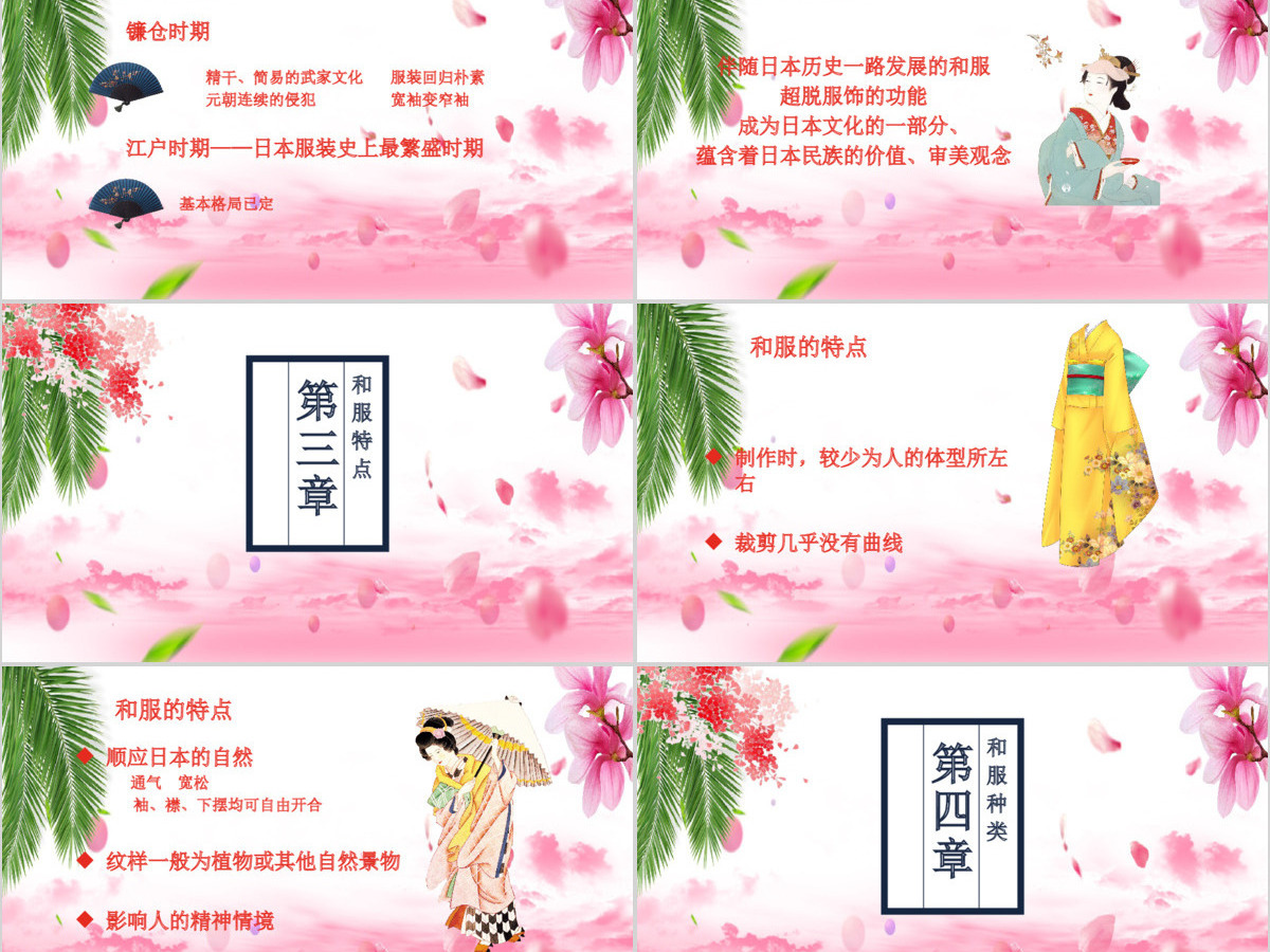 日本文化之日本和服文化介绍教育教学PPT模板 日本文化之日本和服文化介绍教育教学PPT模板