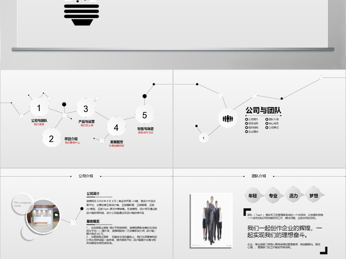简约时尚创业融资ppt模板 简约时尚创业融资ppt模板