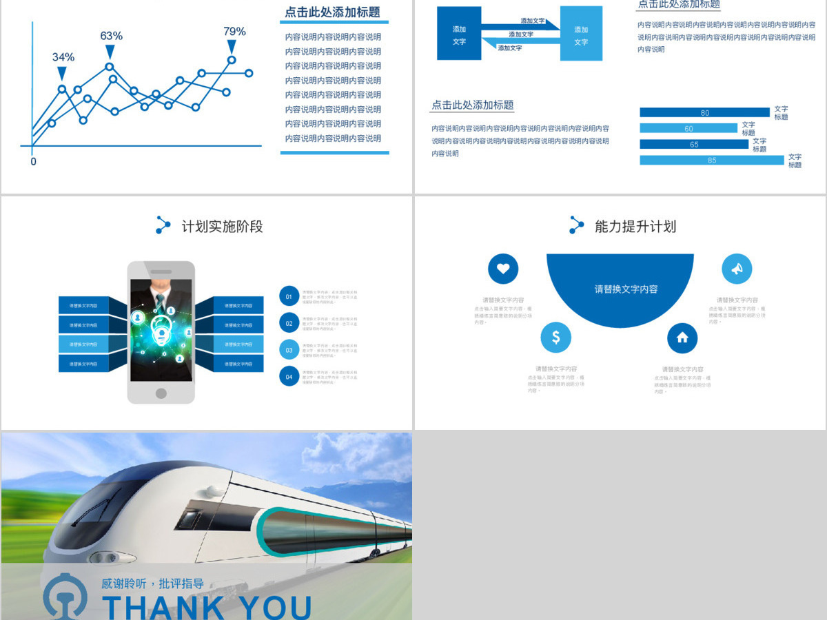 2017年动车火车高铁工作汇报PPT模板 2017年动车火车高铁工作汇报PPT模板