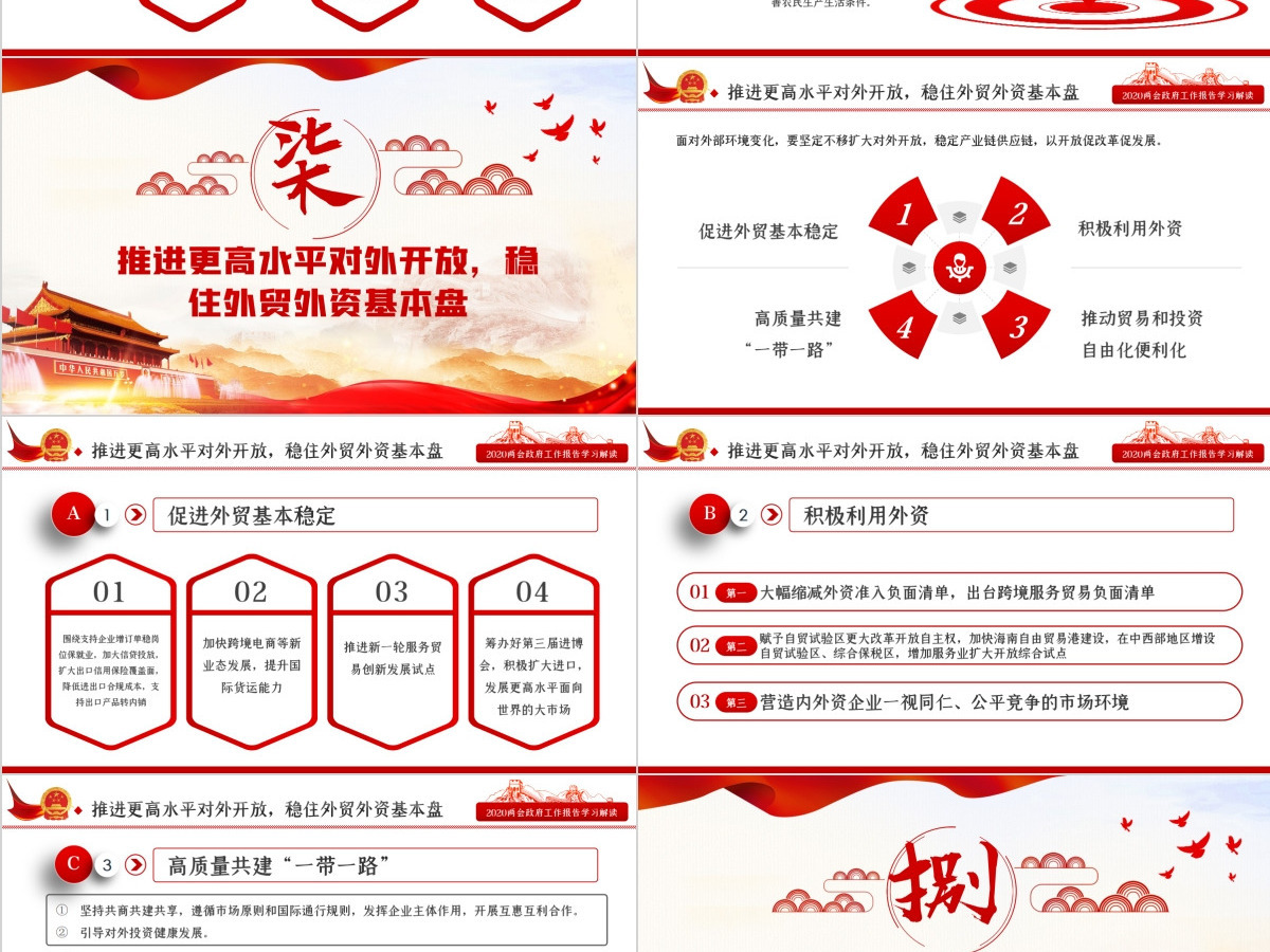 2020全国两会政府工作报告学习解读ppt--含讲稿 2020全国两会政府工作报告学习解读ppt--含讲稿