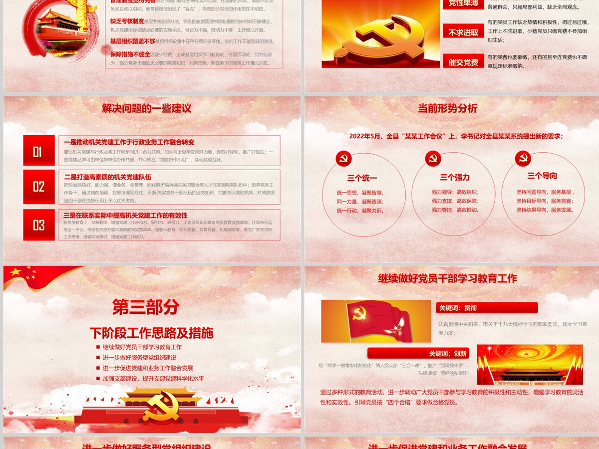 2023基层党建党支部工作总结ppt