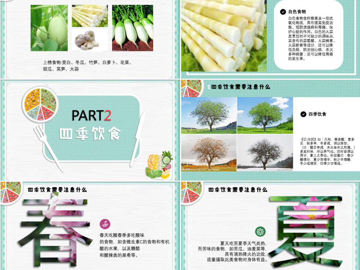 绿色简约清新健康生活饮食常识ppt 绿色简约清新健康生活饮食常识ppt