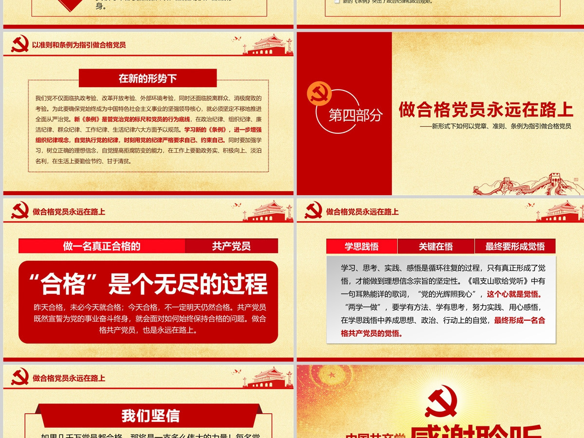 新形式下如何学习党章准则条例做合格党员