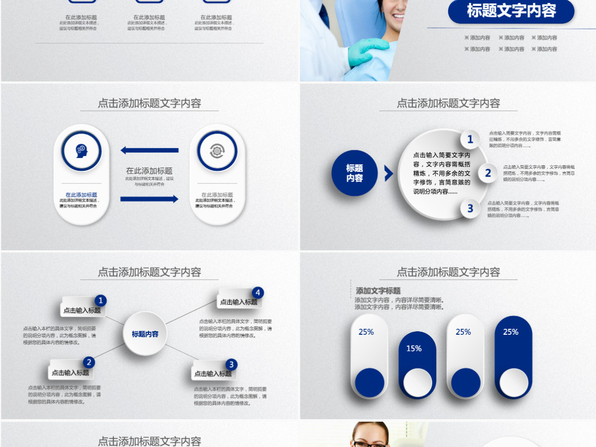 医疗行业医生护士医学生通用工作汇报ppt模板幻灯片