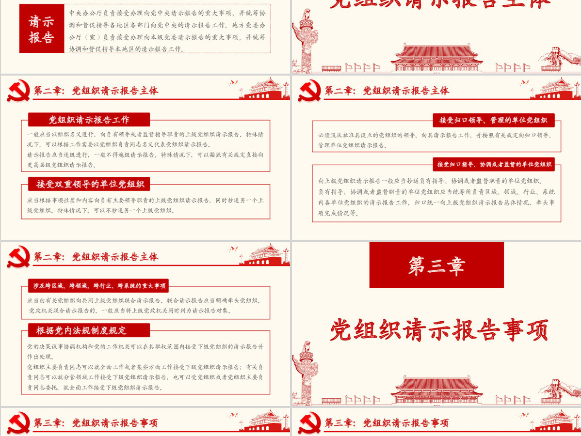 原创学习中国共产党重大事项请示报告条例PPT-版权可商用 原创学习中国共产党重大事项请示报告条例PPT-版权可商用