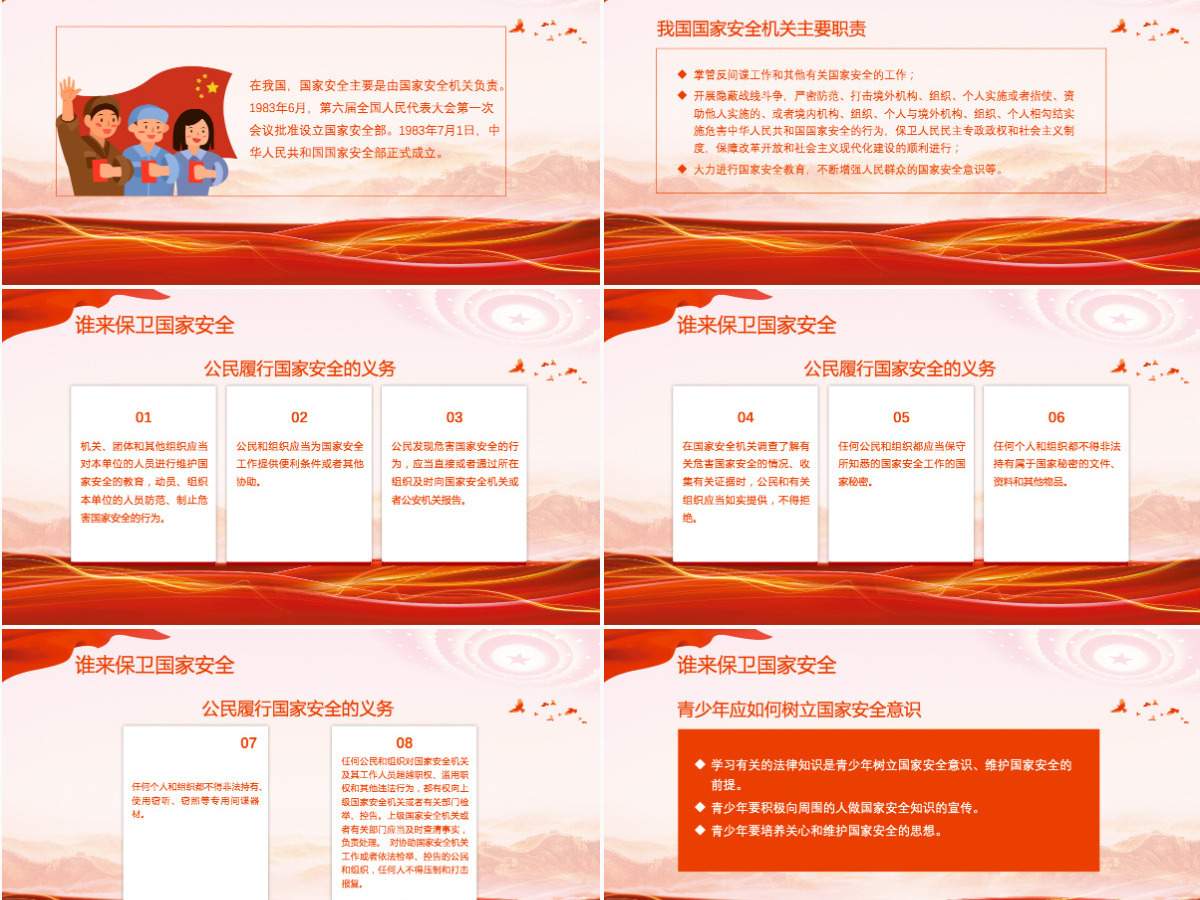 红色党风国家安全教育日介绍迎接党的二十大胜利召开营造良好氛围PPT