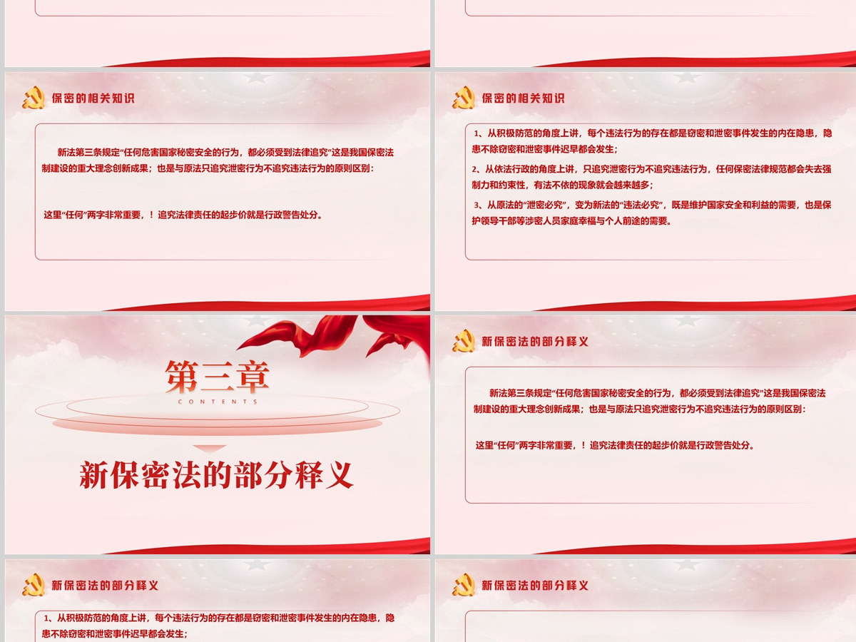强化保密意识掌握保密知识PPT红色简洁风党员保密意识培训专题党课课件