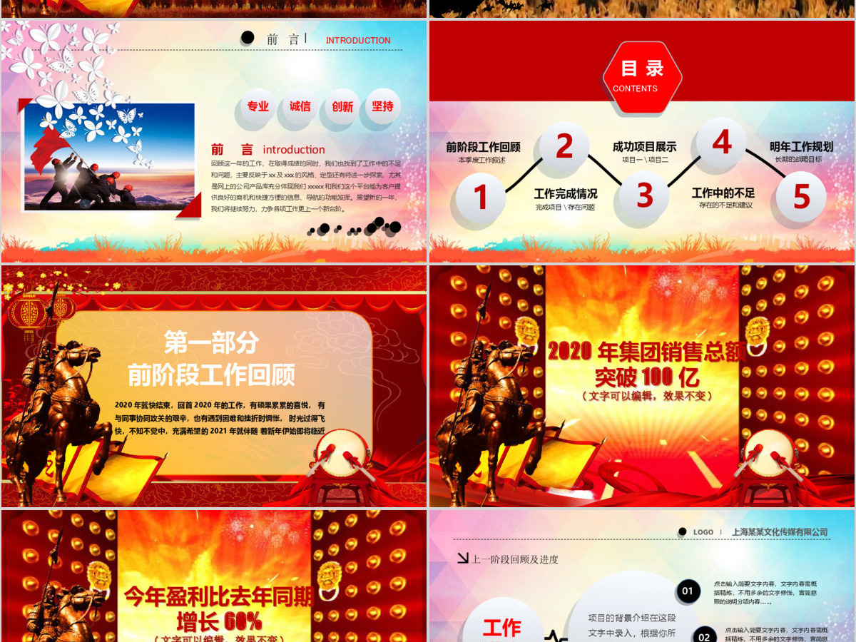 中国年战争动员大会工作总结ppt模板 中国年战争动员大会工作总结ppt模板