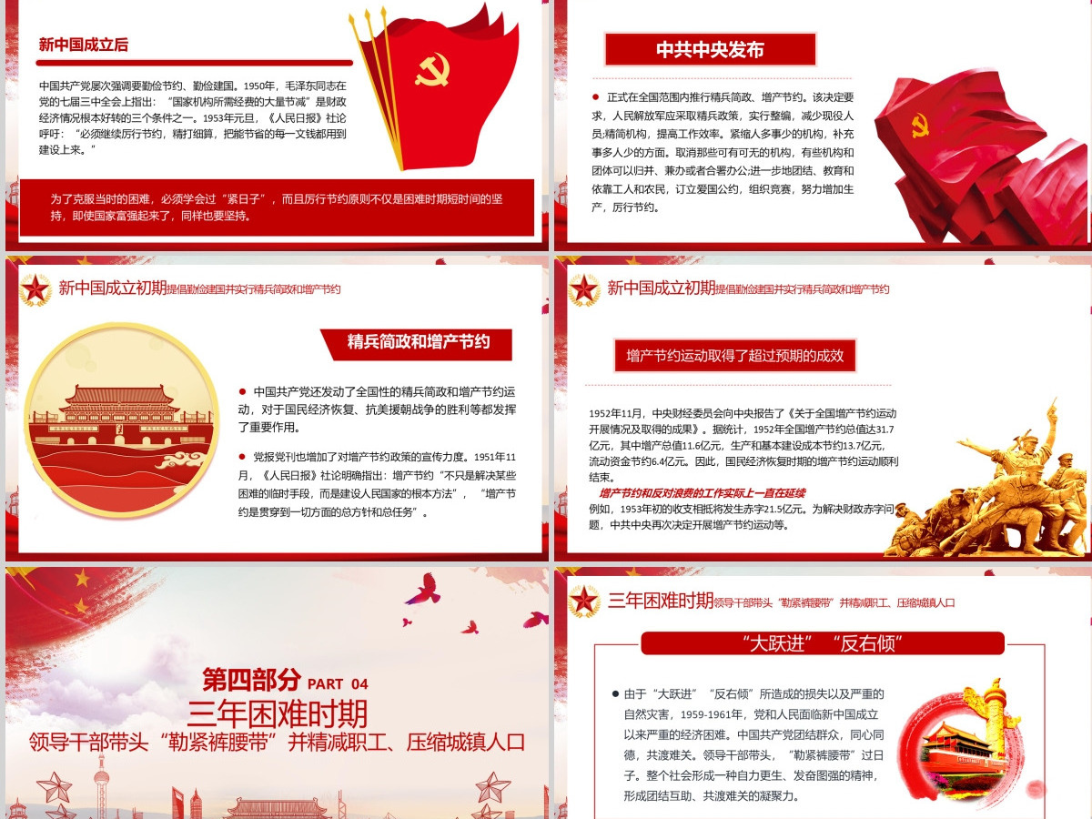 党在历史上是如何过“紧日子”的党课PPT模板-含讲稿 党在历史上是如何过“紧日子”的党课PPT模板-含讲稿
