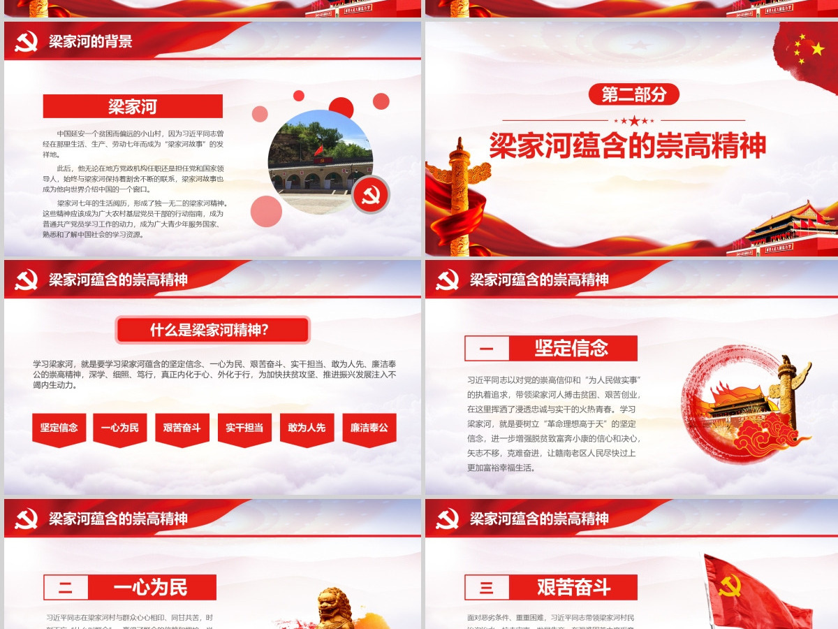 弘扬梁家河精神做勇于担当好干部PPT七一党课 弘扬梁家河精神做勇于担当好干部PPT七一党课