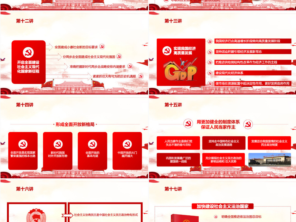 新时代中国特色社会主义思想三十讲PPT--含讲稿 新时代中国特色社会主义思想三十讲PPT--含讲稿