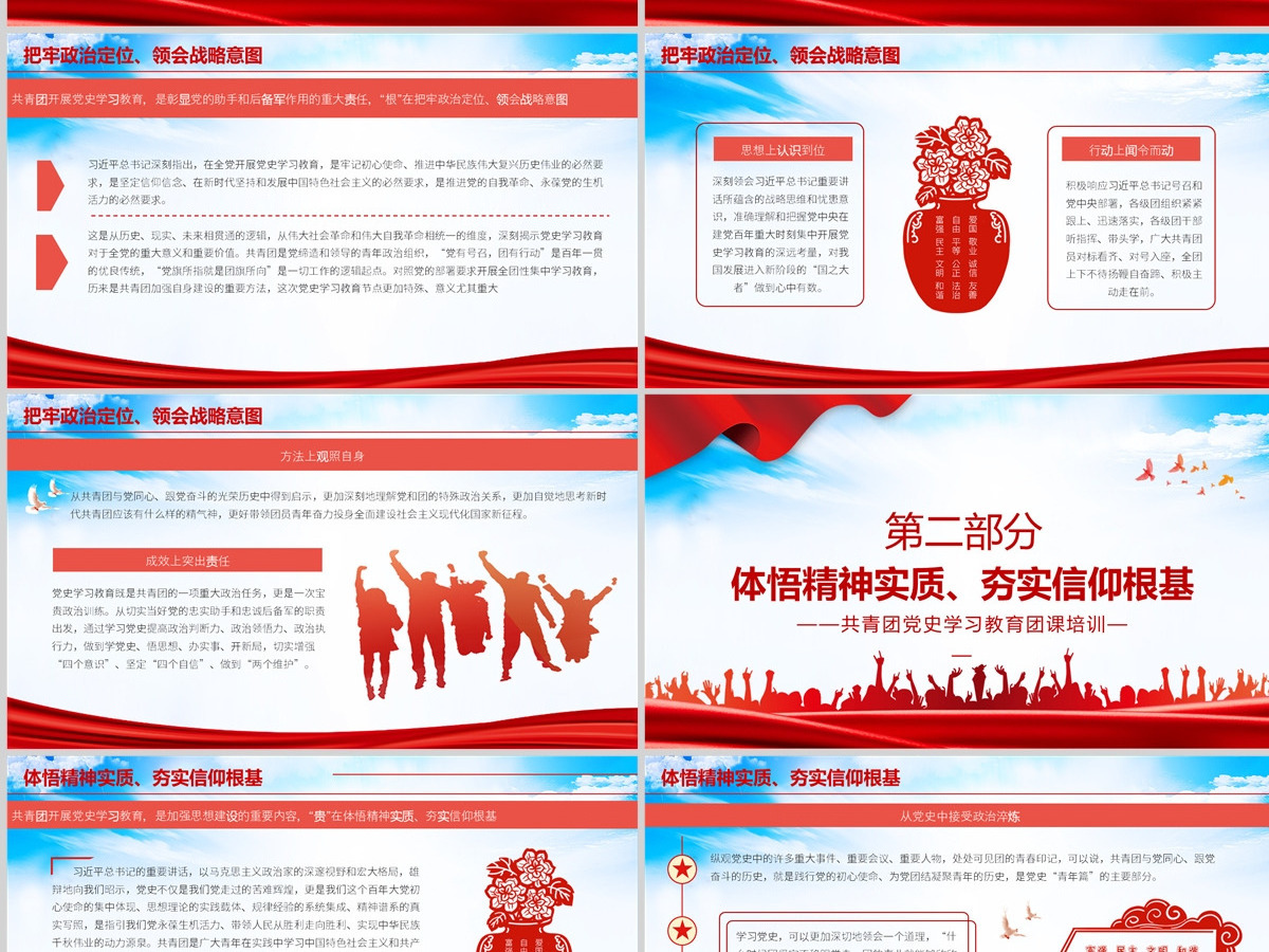 学党史强信念跟党走PPT共青团党史学习教育主题教育团课PPT模板-含讲稿 学党史强信念跟党走PPT共青团党史学习教育主题教育团课PPT模板-含讲稿