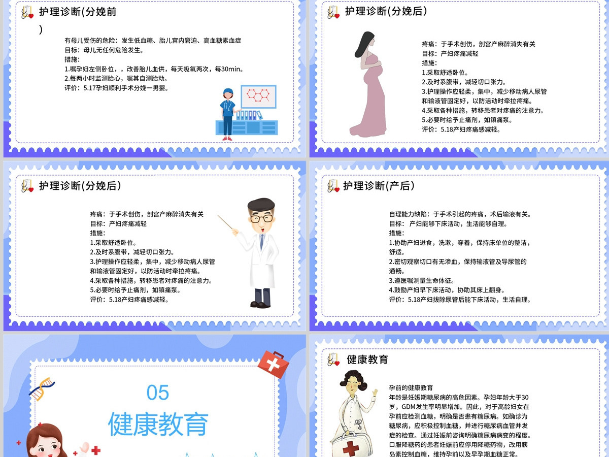 2022妊娠糖尿病护理查房商务创意护理查房通用PPT